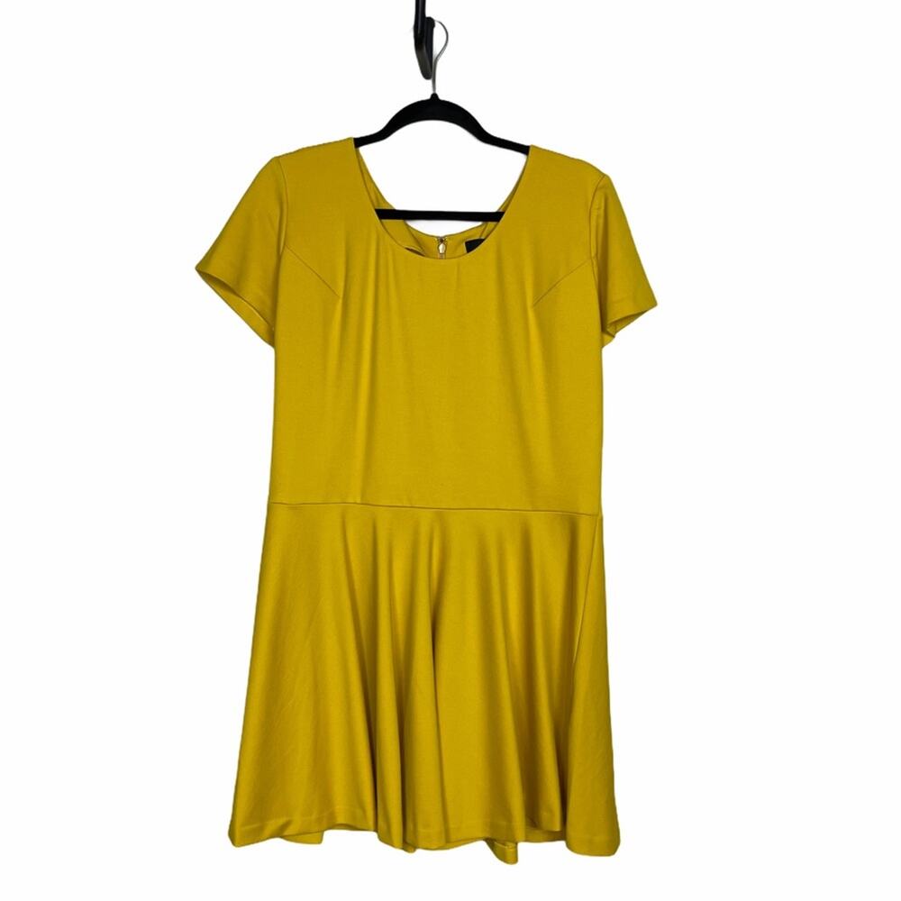 gb X Amanda Uprichard Fit&Flare Dress Mustard 1X